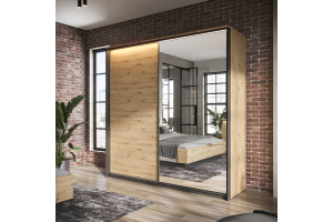 oak effect wardrobe
