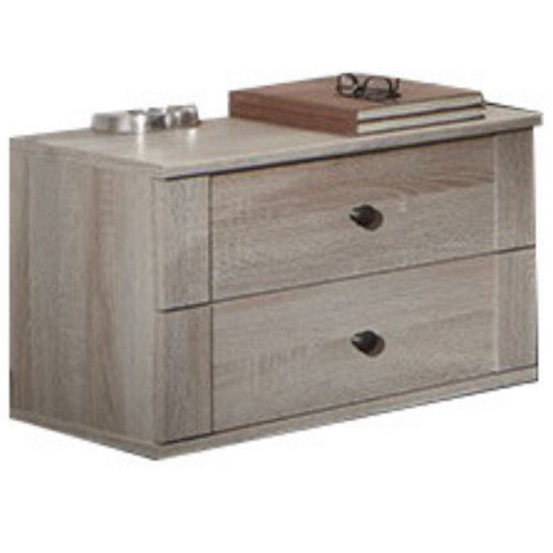 2 Drawer Classic bedside oak