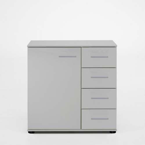 Reflex Combi Chest White 1 Door 4 Drawer