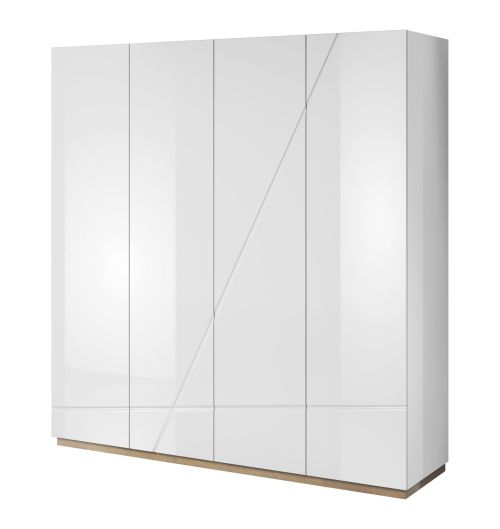 Moda 4 Door Wardrobe White Gloss