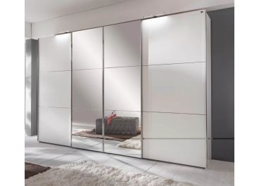 Galactic Sliding Wardrobe Matt White | 4 Doors | 300cm