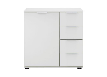 Expanse Combi White Chest Of Drawer 1 Door 4 Drawer