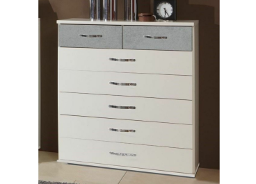 Brace White And Grey 7 Drawer Chest