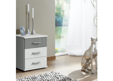 Farah 3 Drawer Bedside Table