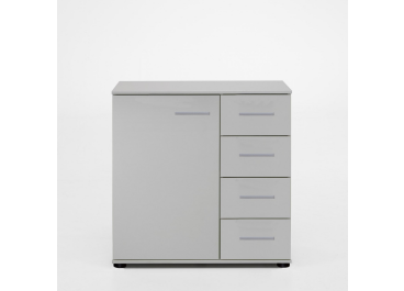 Reflex Combi Chest White 1 Door 4 Drawer
