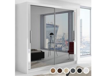 Reflect Mirrored Sliding Door Wardrobe White, Black, Grey, Oak, Walnut, Wenge