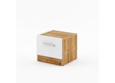 Naples Bedside Cabinet White Matt