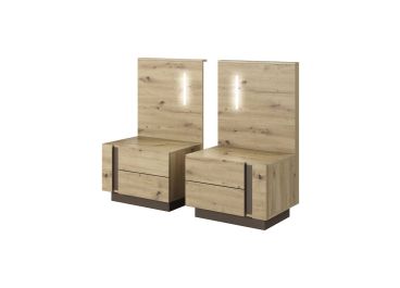 Basel Bedside Cabinets White