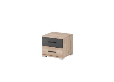 Elegant Bedside Cabinet Oak San Remo