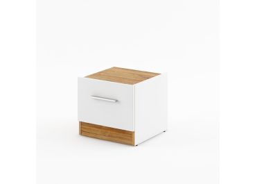 Naples Bedside Cabinet White Matt