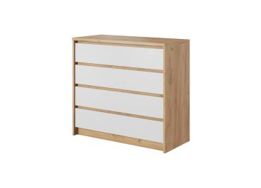 Geneva Chest Of Drawers White & Oak 93cm