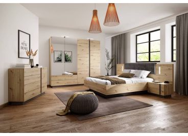 Basel Bedroom Furniture Set Oak