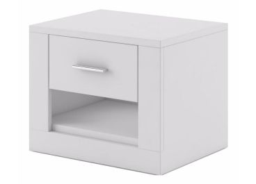 Petra Bedside Cabinet White Matt