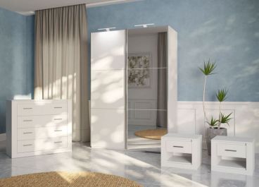 Riga White Bedroom Furniture Set