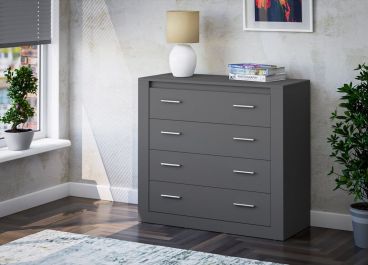 Lenart Chest of Drawers Graphite Grey Matt