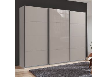 Elegate Sliding Wardrobe in Dessert Grey | 3 Door | 270cm
