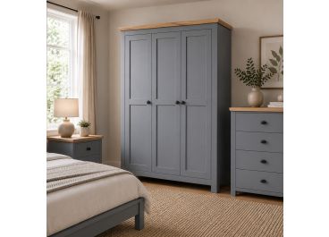 Mollie Shaker Graphite Grey Bedroom Furniture Set