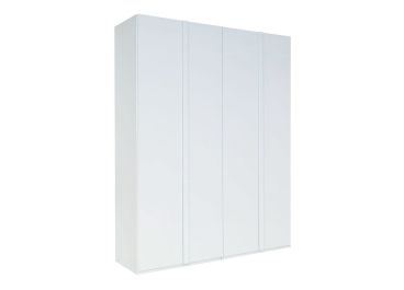 Roma 4 Door Wardrobe 182cm White Gloss