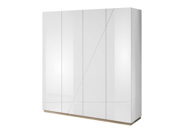 Moda 4 Door Wardrobe White Gloss