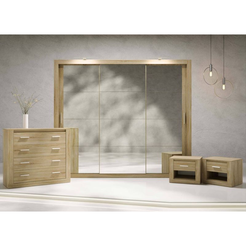 PETRA 2 bedroom set 250cm [shetland oak]