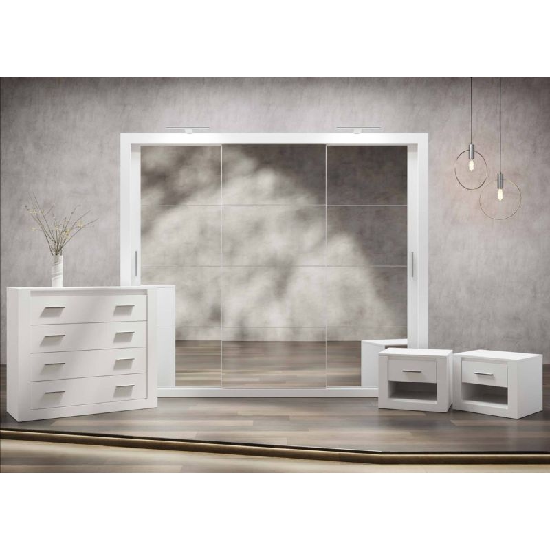 PETRA 2 bedroom set 250cm [white matt]