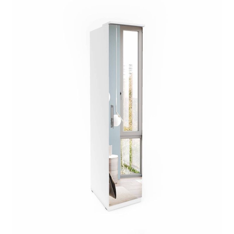 Divine Hinged Door Wardrobe White
