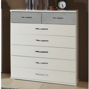Brace White And Grey 7 Drawer Chest