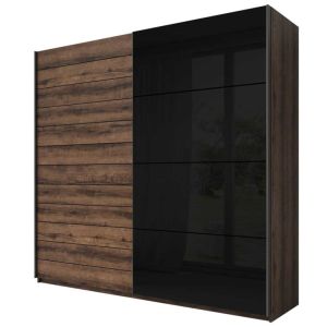Pluto Sliding Wardrobe in Oak Monastery | 2 Door - 200cm Wide