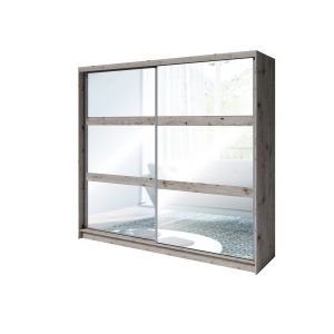 Tokyo Sliding Wardrobe in Oak Wellington | 2 Door - 230cm Wide