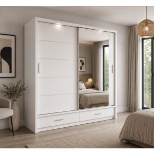 White Gloss Bedroom Furniture Set | Lenart Range