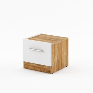 Naples Bedside Cabinet White Matt