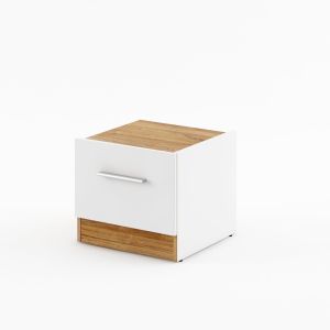 Naples Bedside Cabinet White Matt