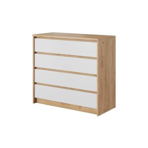 Geneva Chest Of Drawers White & Oak 93cm