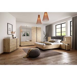 Basel Bedroom Furniture Set Oak