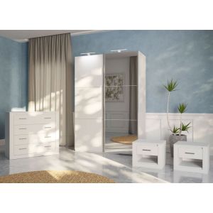 Riga White Bedroom Furniture Set