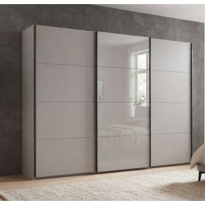 Elegate Sliding Wardrobe in Dessert Grey | 3 Door | 270cm