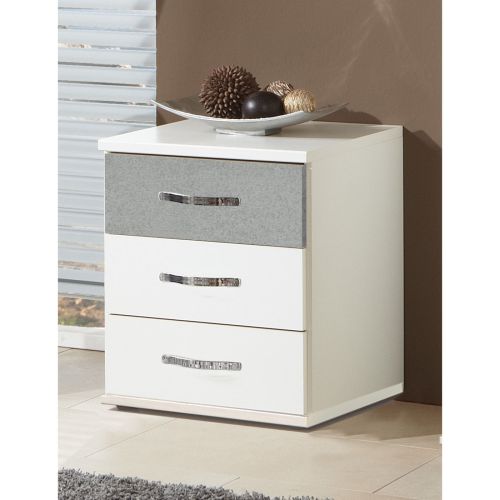 Brace 3 Drawer Bedside Table
