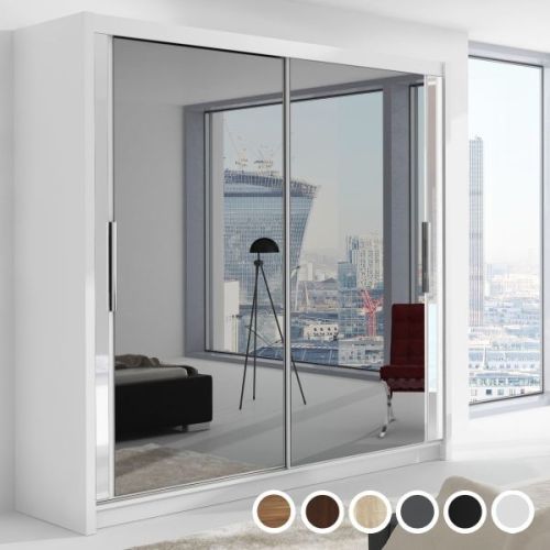 Reflect Mirrored Sliding Door Wardrobe White, Black, Grey, Oak, Walnut, Wenge