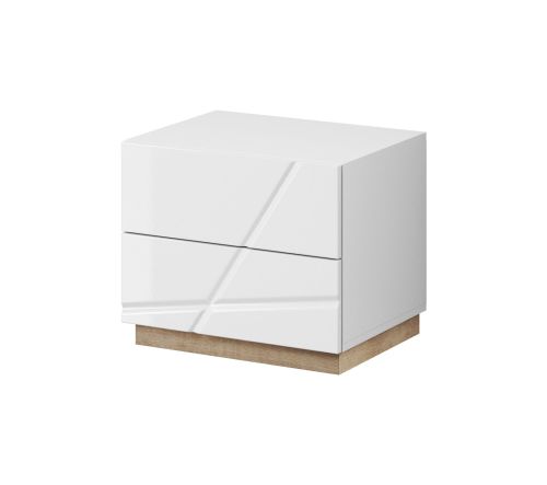 Moda Bedside Cabinet White Gloss