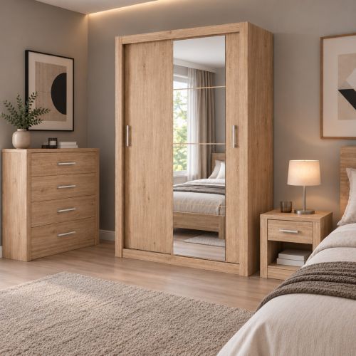 Vision Oak Bedroom Furniture Set