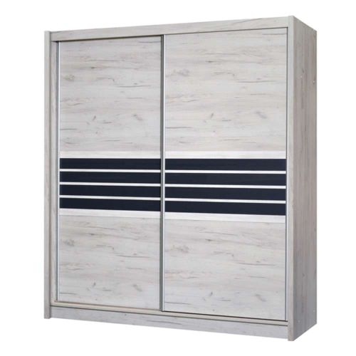 Malibu Sliding Wardrobe Light Oak 203cm