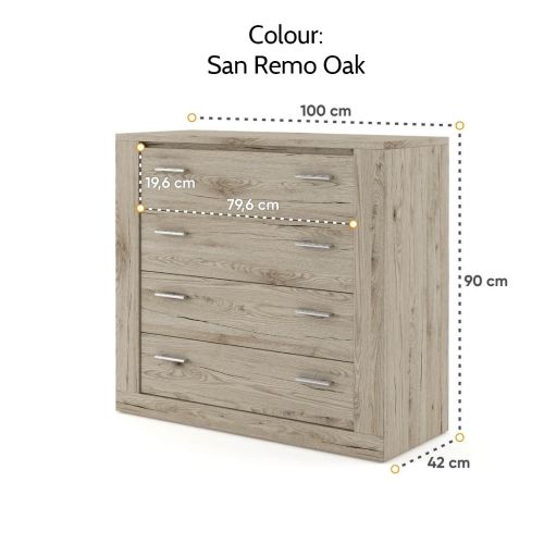 Lenart Chest of Drawers San Remo Oak