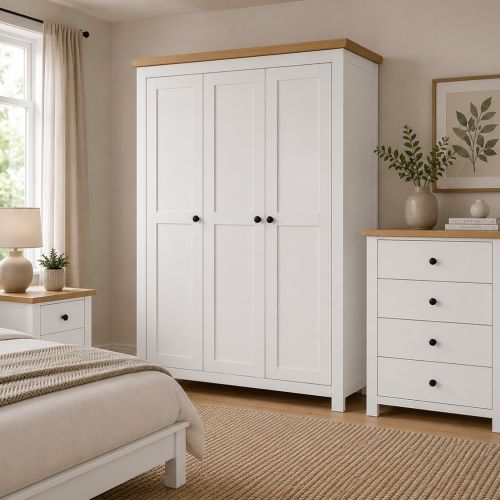 Mollie Shaker White Bedroom Furniture Set