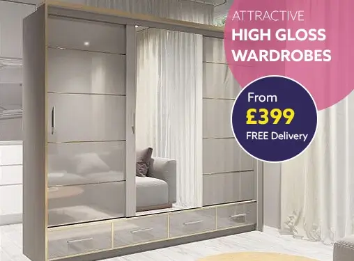 high gloss wardrobes